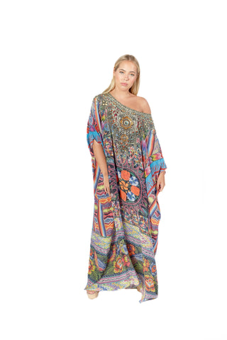 Camilla Tapestry of Time Round Neck Kaftan
