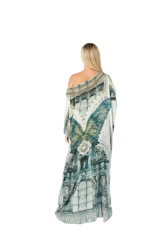 Camilla Wings of The City Round Neck Kaftan
